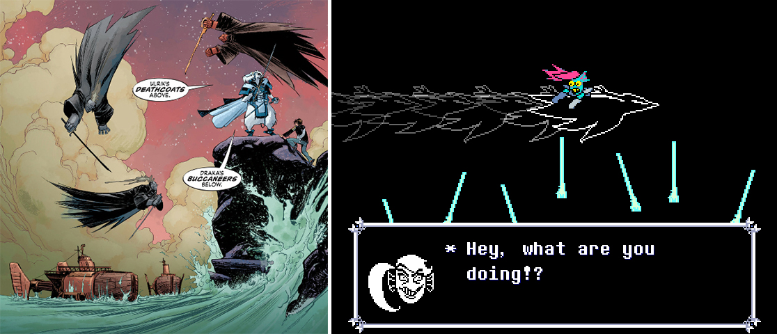Codiekitty's tweet image. We're celebrating #Deltarune Chapter 2's fourth anniversary with my coverage of Chapters 3 and 4 and the works of Grant Morrison.

codiekitty.com/File/AnimalMan…

#Jevil #SpamtonNEO #RoaringKnight #HammerOfJustice