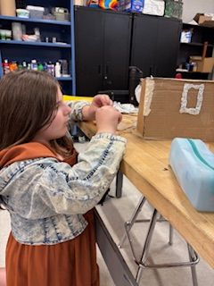 Design Thinking students tackle "Mission: Save Grifflandia!" After a Drakovian invasion, they must build safety shelters against avalanches, sandstorms, flooding, and heavy rainfall in four regions: arctic, desert, jungle, and coastal. #thatsNEAAAT