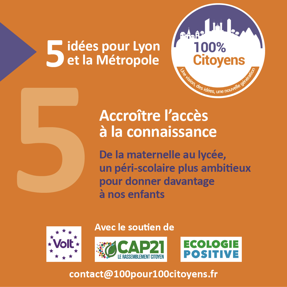 Les collectivités locales peuvent-elles rester passives face à l'effondrement de l'instruction publique ?
Une 5e proposition pour une campagne d'idées
#lyon2026