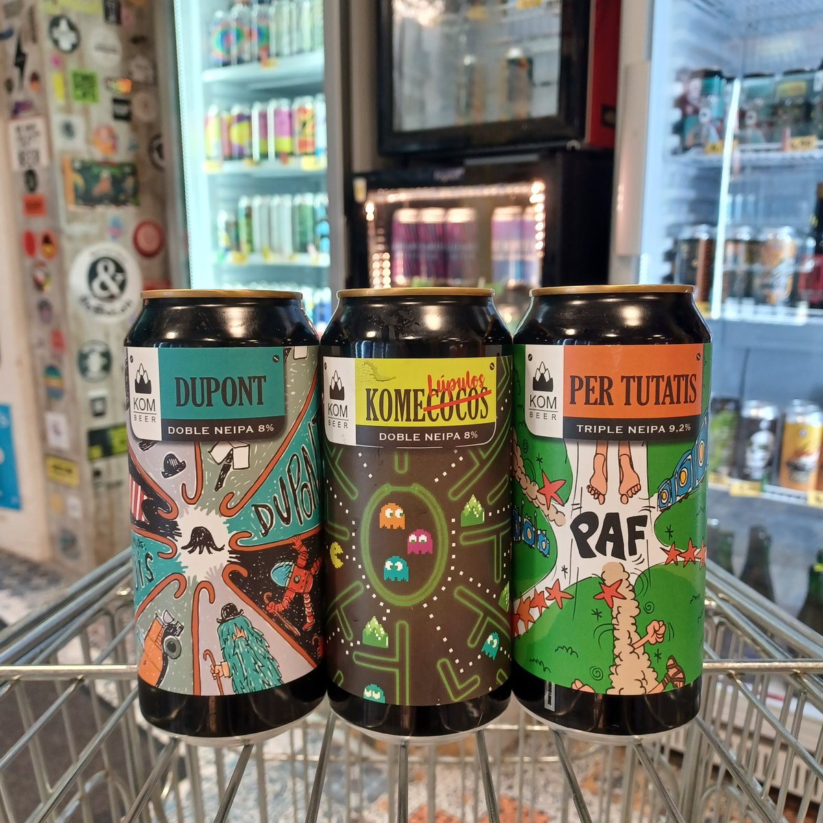 Kom at OKasional Beer! 
🎩 Dupont - Doble NEIPA - 8% 
👻 Komecocos - Doble NEIPA - 8% 
👣 Per Tutatis - Triple NEIPA - 9,2% 
okasional-beer.com 
#craftbeer #beer #cerveza #taproom #Barcelona