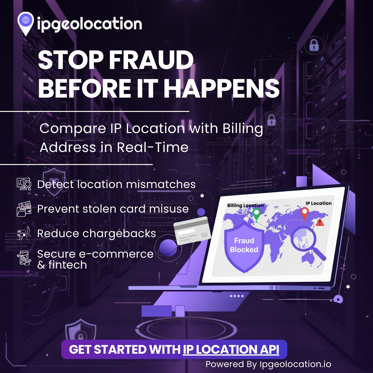 ipgeolocationio's tweet image. Fight fraud by comparing IP location with billing info.
Our IP Location API helps you:
- Detect mismatches
- Flag suspicious orders
- Prevent chargebacks
Start securing your transactions today: IP Location API
#FraudDetection #CyberSecurity #Ecommerce #FinTech #RiskManagement