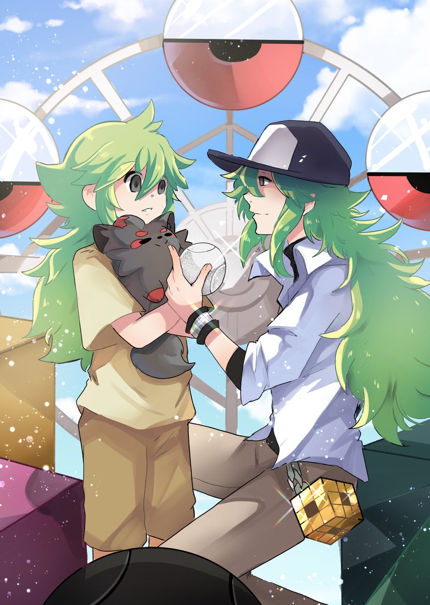 n(ポケモントレーナー) 「Happy BW anniversary where the 5th gen a」|🌟yami11arts🌙 # AA14 Salón manga Alicanteのイラスト