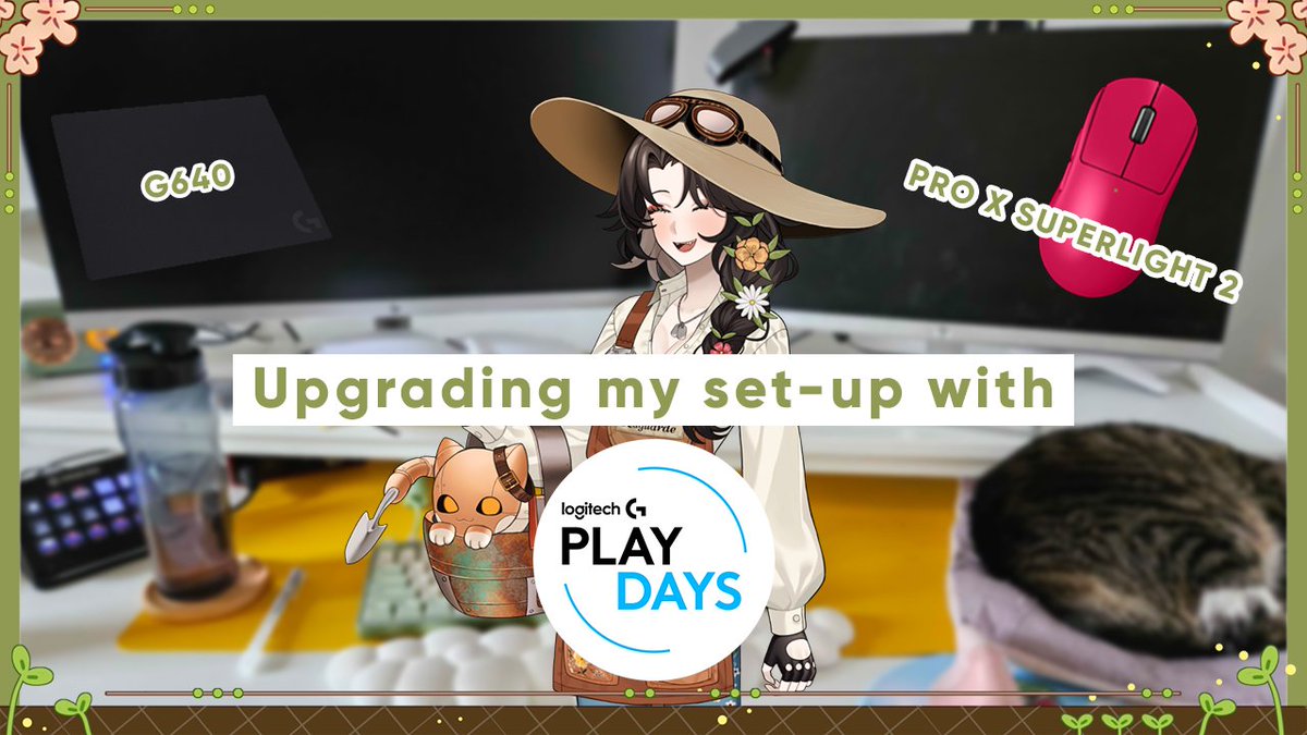 cptcam_vt's tweet image. the airship garden is open~
we are live with the #logitechgplaydays !!
lets unpack some new products and upgrade my set-up together~
!! immersion break !!
please present your ticket here!
twitch.tv/cptcamille
youtube.com/live/sCcJOGj-c…
#G640 #PROXSUPERLIGHT2