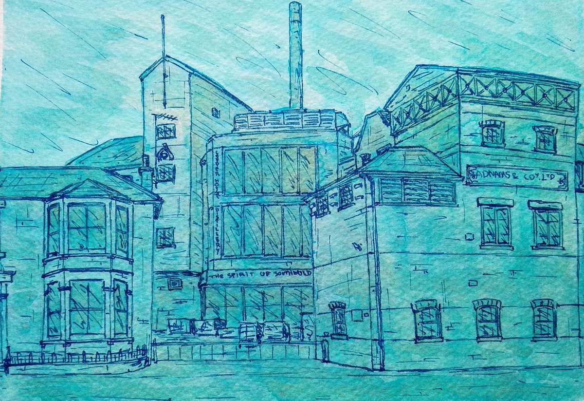 gebh350's tweet photo. Quick sketch of the #Adnams brewery in #Southwold 🙂
Painting in a mix of blue and green ink with a drawing over the top in blue ink.
Speed drawing link: https://t.co/YJvwHUbfsV
#TraditionalArt #Sketch #Drawing https://t.co/ld5OxFhYjk
