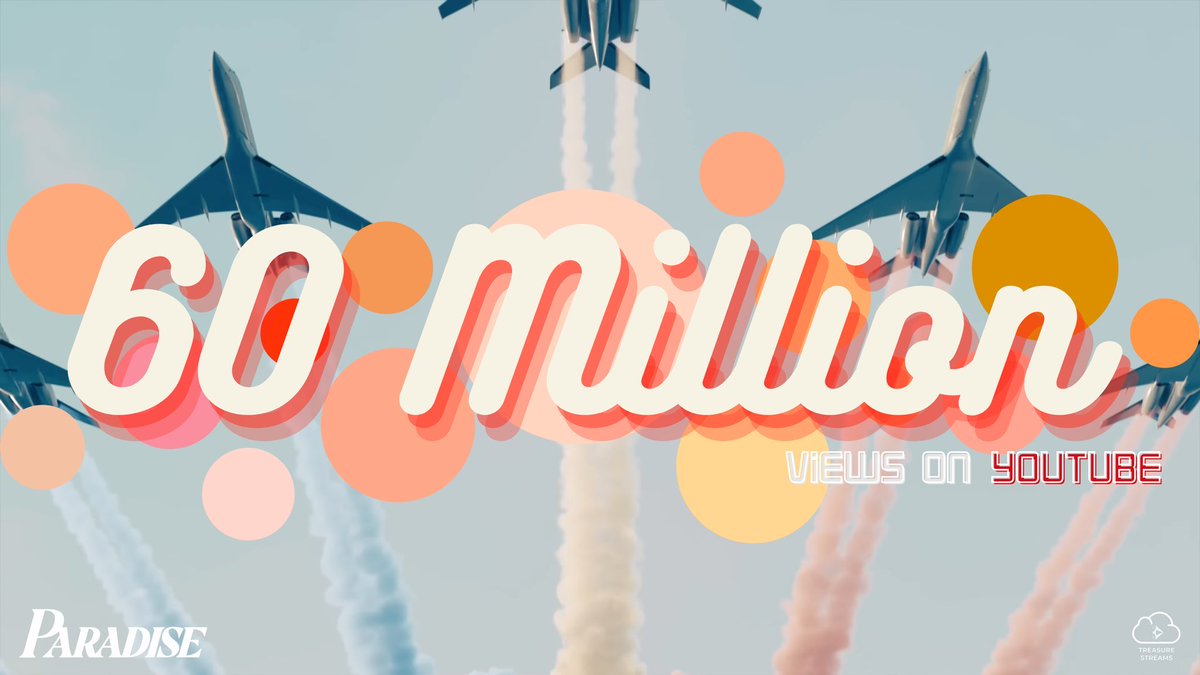 TreasureStreams's tweet image. TREASURE - #PARADISE M/V has surpassed 60,000,000 views on YouTube.

Let’s push harder in streaming, Teumes!
For our Paradise!

🎬: youtu.be/gZNQs3jA7aE

#TREASURE #TREASURE_PARADISE
@treasuremembers