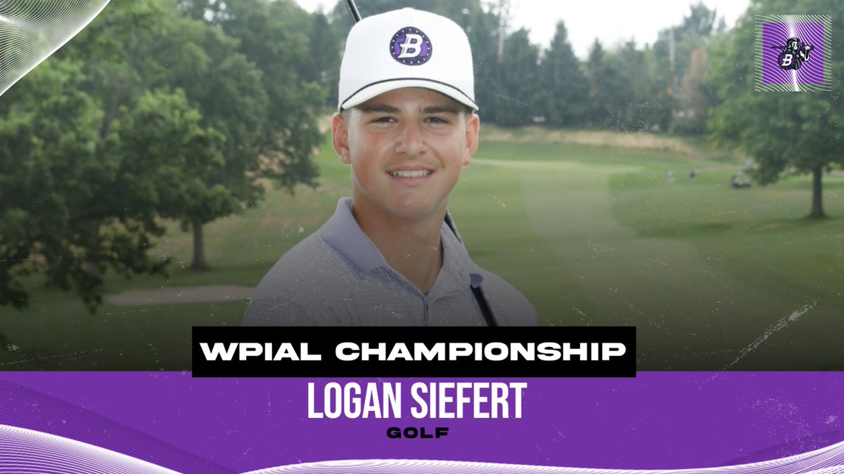 Congrats Logan Siefert! 🎉 Qualified for the WPIAL Championships Sept. 22 - Good luck!!! 💜🤍 
#WPIAL #GoHighlanders #BaldwinGolf