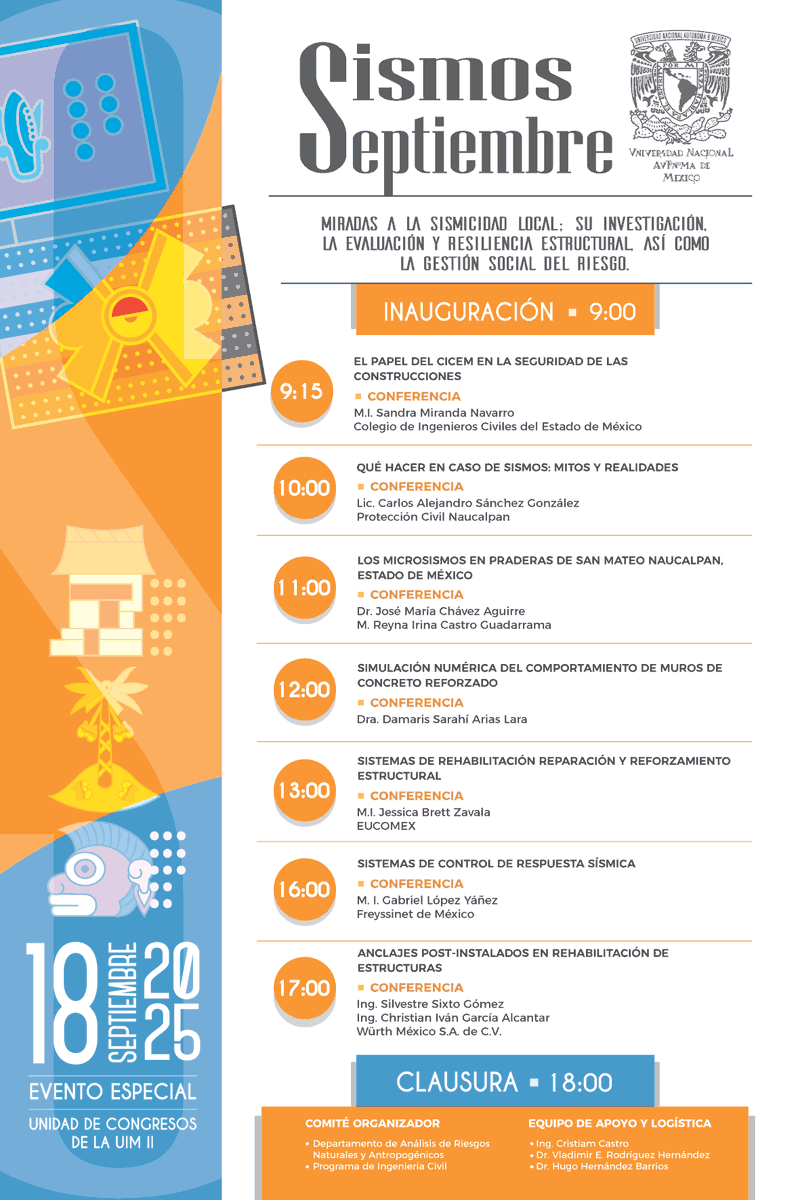 FES_ACATLAN's tweet photo. #ACÁnosVemos preparémonos juntos, tu seguridad es primero.
📅 18 de septiembre
📌 Unidad de Congresos UIM II de la FES #Acatlán https://t.co/43wDDXogwY