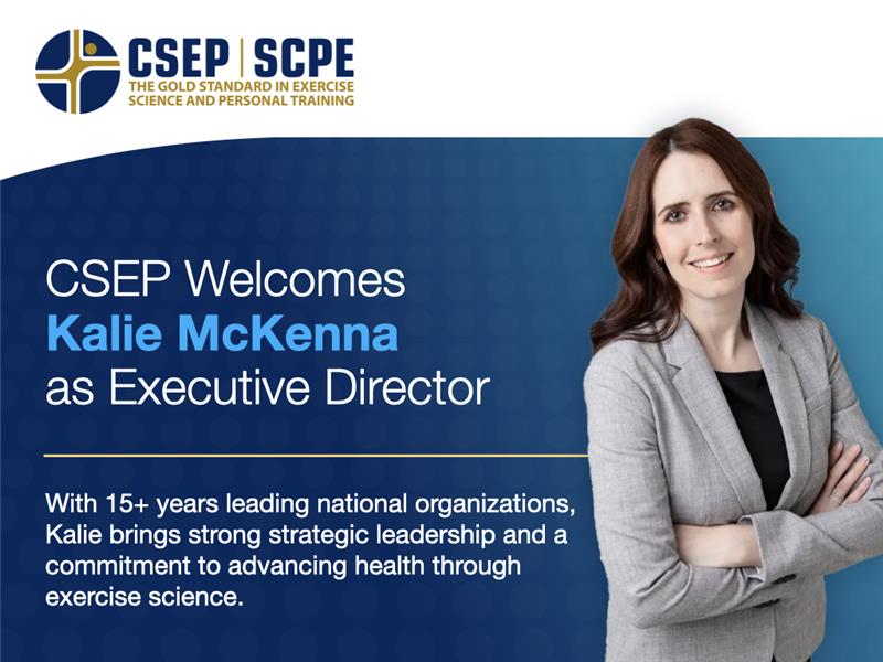 csep_scpe's tweet image. CSEP is pleased to welcome Kalie McKenna as our new Executive Director. With over 15 years of experience leading national organizations, Kalie brings a strong track record of strategic leadership and a deep commitment to advancing health through exercise science.

Join us in…