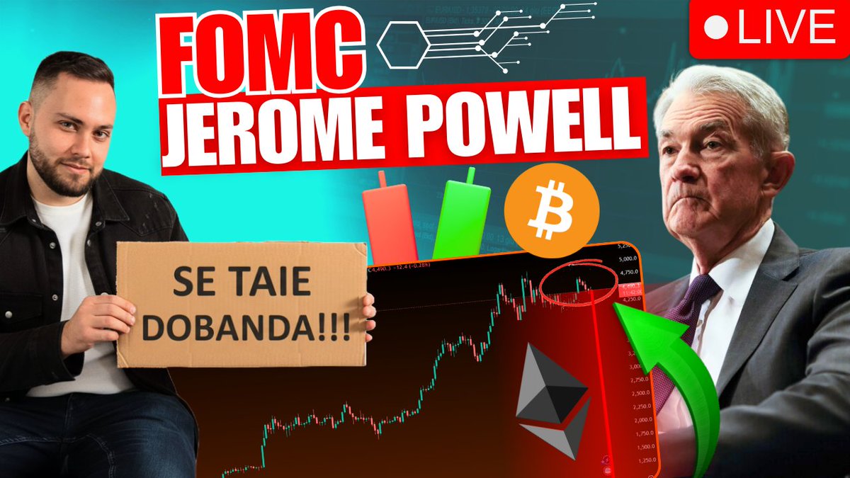 ASTAZI LIVE 20:00 RO! FOMC Jerome Powell. Taie dobânda pentru prima dată în 2025?

Astăzi, 17 septembrie 2025, transmitem LIVE ședința FOMC / FED: aflăm la 21:00 (ora României) dacă Jerome Powell taie dobânda de referință pentru prima dată în acest an. Începem live-ul la 20:00,