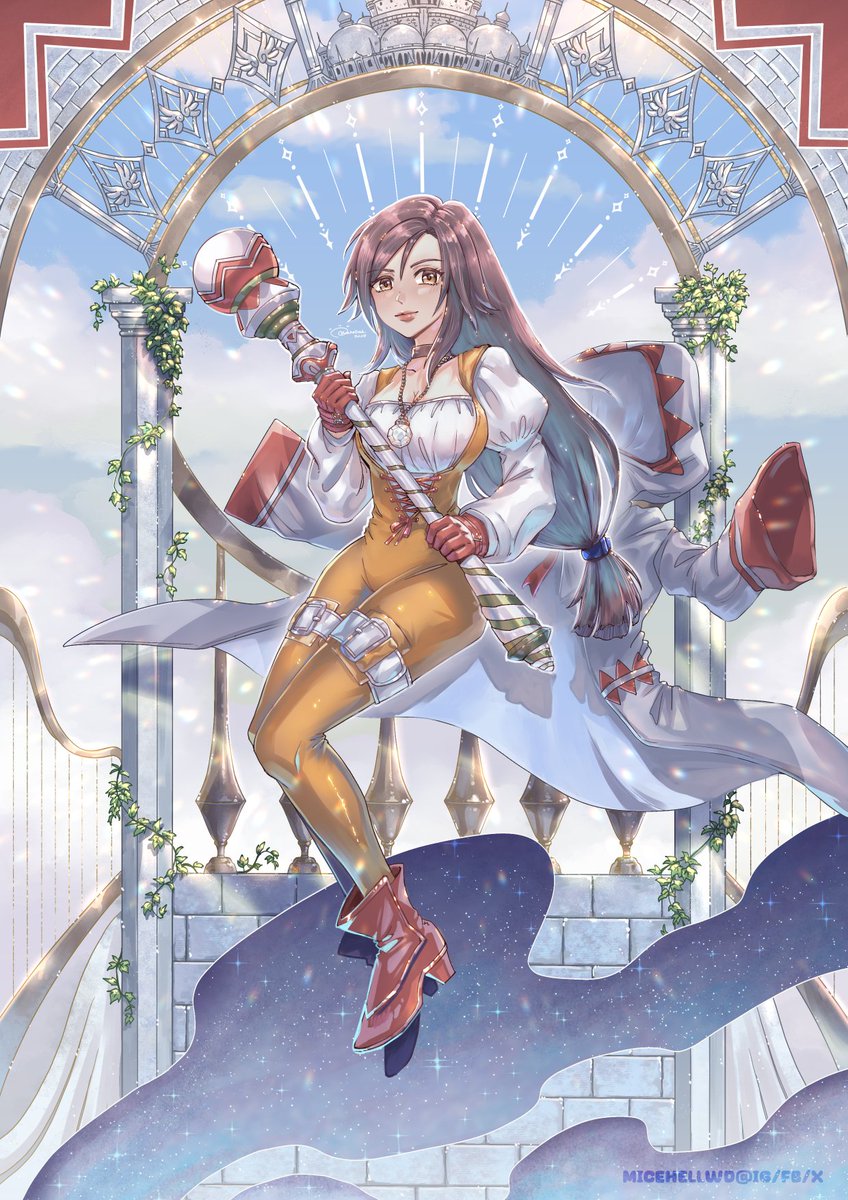 micehellwd's tweet image. Fanart of Garnet/Dagger from Final Fantasy 9. It took me awhile to complete this and I'm glad I manage to get it done. Although there's many rough paint over here and there as I'm rushing to finish it, I'm still extremely happy with the outcome! ✨ #fanart #clipstudiopaint #ff9