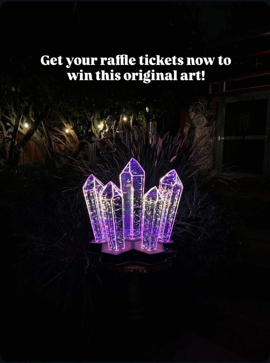 pdxwlf's tweet photo. Our annual raffle is back with Infinity Crystals, a one-of-a-kind illuminated sculpture from Foxlight Labs. It transforms any space, indoors or outdoors, with glowing color shifts and mirrored magic.
Tickets: $50 for one, $75 for two, $100 for three

https://t.co/D7rFTSftOr https://t.co/HAUnybQSuC