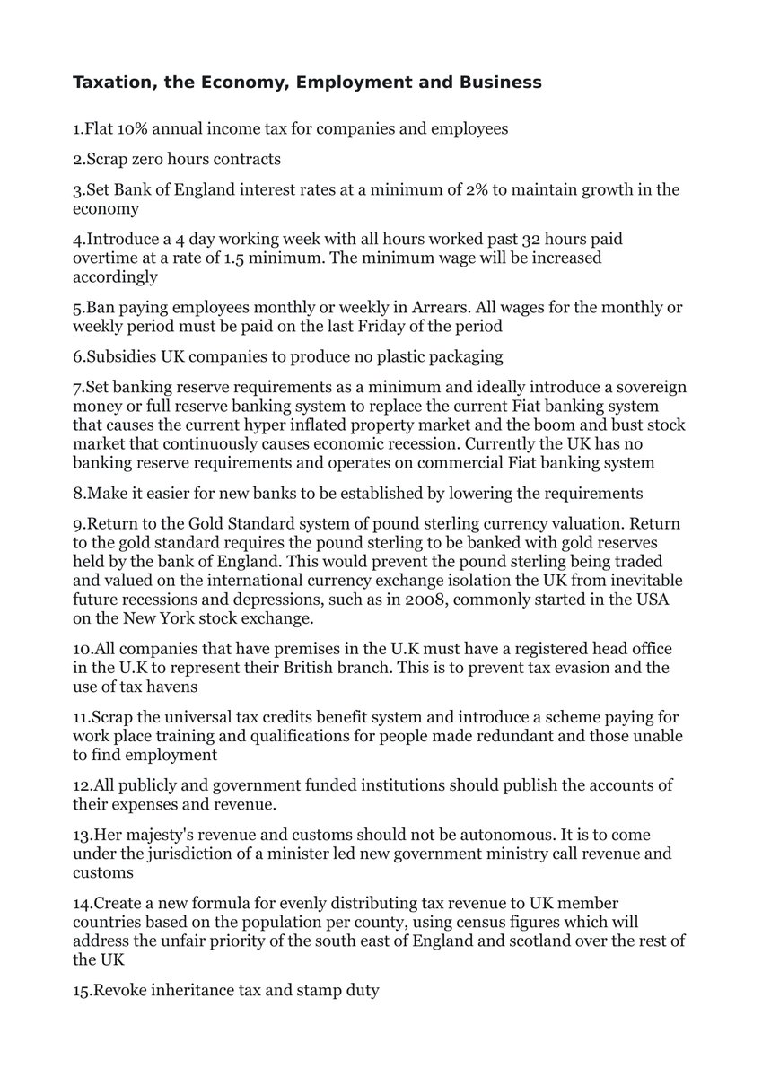 PCollectivismUK's tweet image. Patriotic Collectivism 
The Commonwealth Party Manifesto 
page 1 to 4