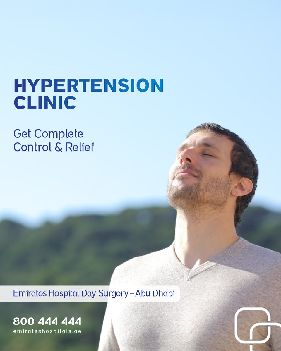 emirateshosp's tweet image. عيادة ضغط الدم بمستشفى الإمارات – أبوظبي تقدم رعاية متخصصة للتحكم بالضغط والوقاية من مضاعفاته. اتصل على 800444444.

emirateshospitals.ae/doctors/dr-she…

#HypertensionCare #BloodPressureControl #HeartHealthUAE #AbuDhabiClinic #EmiratesHospitals #HypertensionClinic