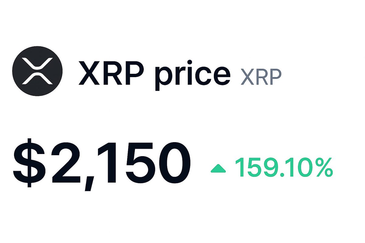 Would you sell $XRP at $500? Or hold for $2150? 🚀