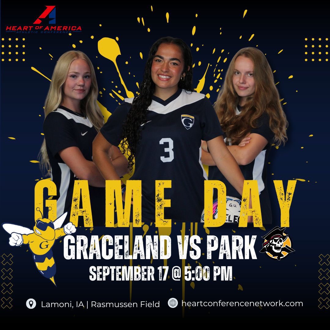 Graceland_wsoc's tweet image. 🚨 IT’S GAME DAYY 🚨

Your Yellowjackets take on their first HOME conference match tonight! Come out, make some noise, and cheer them on as they fight for that first conference win! 💛

📍 Lamoni, Iowa | Rasmussen Field
🕔 5:00 PM CST
🆚 Park University