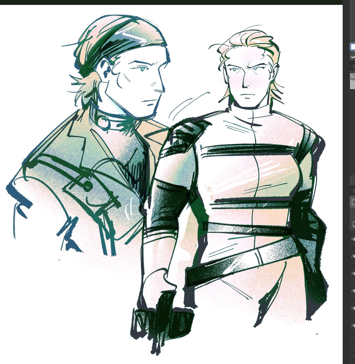 quick bossu doodles for warm up..