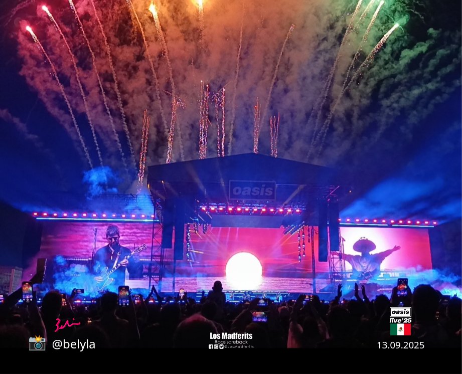 belyla's tweet image. Este fin de semana @oasis dio cátedra de Rock&apos;N&apos;Roll en México 🇲🇽#PoderosoReposado #OasisLive25