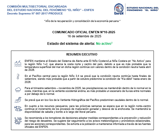 climatologa's tweet photo. Se prevé condiciones #neutrales hasta abril de 2026 para región Niño 1+2, es decir sin el desarrollo evento #ElNiño/ #LaNiña #Costera.
Para el Pac. central, es probable la #condición #fria 🥶oct - ene 2026. Por lo ello, se debe continuar monitoreando..👇
https://t.co/2lLuiZChxb https://t.co/Cw8KHU1vvk