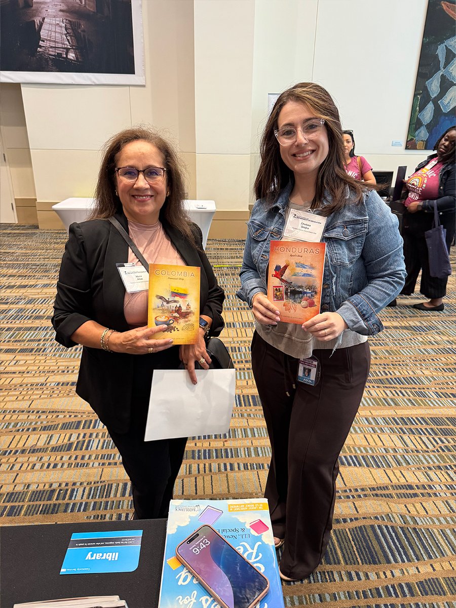 📚✨ We’re excited to be at the South Carolina Title III Conference in Columbia, SC!

Teachers loved exploring our Newcomer Stories series and shared their pride by posing with books connected to their own countries and experiences. 🌎💬

We’re so grateful for the chance to