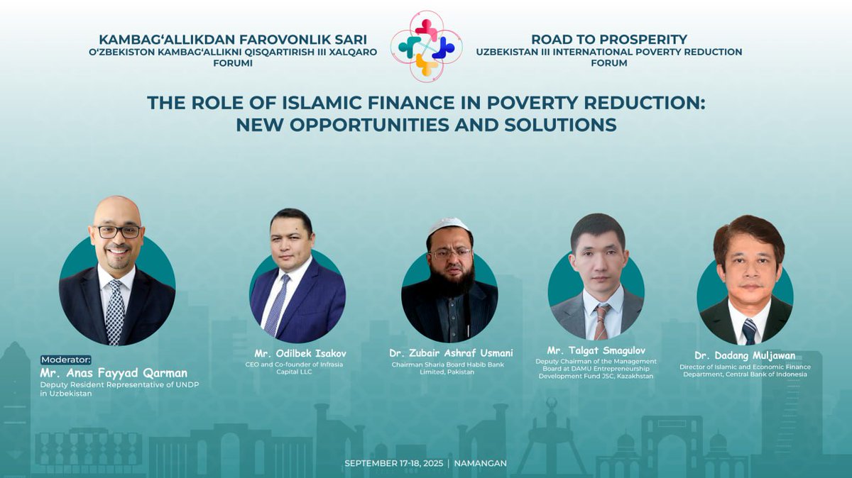 minecofinuz's tweet image. 👥 Forum doirasida "Kambag‘allikni qisqartirishda islomiy moliyaning o‘rni – yangi imkoniyatlar va yechimlar" mavzusida panel sessiya bo'lib o'tdi

🌐 forumpr.imv.uz

#road_to_prosperity  #poverty_reduction

t.me/minecofinuz/12…