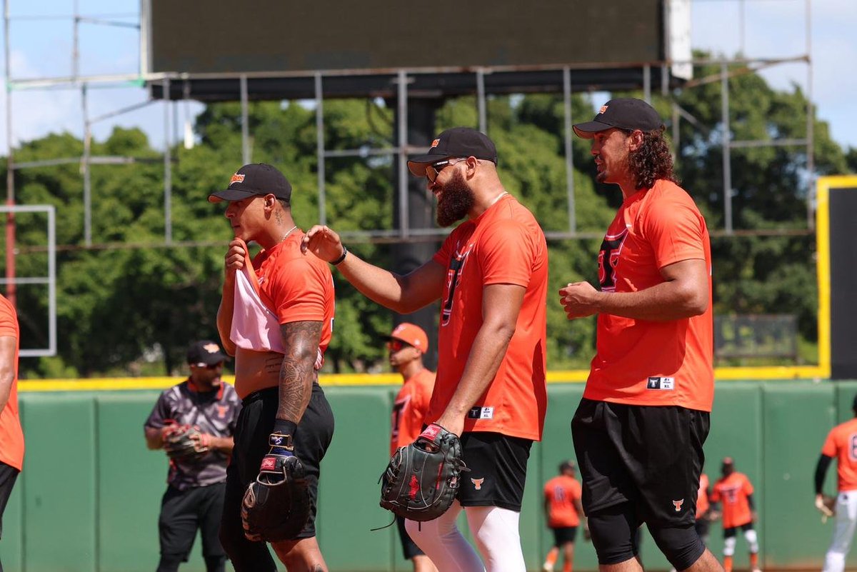 En acción el romanense Jefry Marte*, Dermis García* y Ronald Guzmán#.

* invitado a entrenamientos
# Firmado en la agencia libre