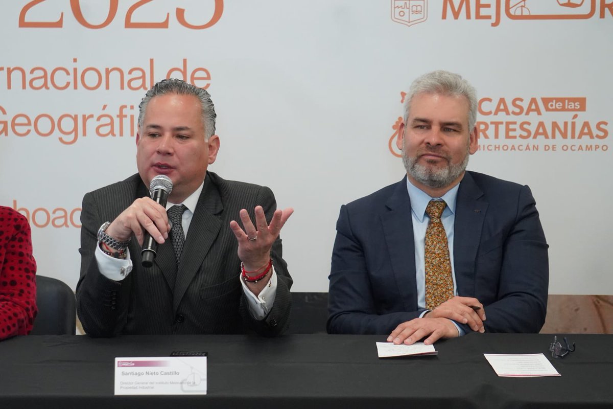 IMPI_Mexico's tweet photo. El #IMPI en conjunto con el @GobMichoacan,  anuncian la realización del “Bienal OriGIn 2025” a realizarse del 8 al 10 de octubre en Morelia. Será un espacio internacional dedicado a detacar las #IndicacionesGeográficas y su importancia en el desarrollo económico y cultural 🌎 https://t.co/FbLzej1Fft