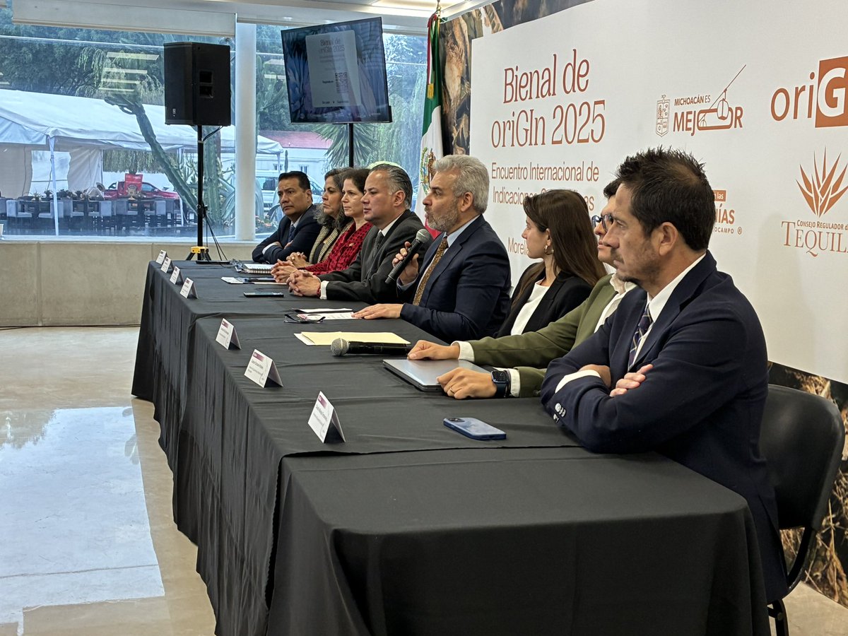 El #IMPI en conjunto con el <a href="/GobMichoacan/">Gobierno de Michoacán</a>,  anuncian la realización del “Bienal OriGIn 2025” a realizarse del 8 al 10 de octubre en Morelia. Será un espacio internacional dedicado a detacar las #IndicacionesGeográficas y su importancia en el desarrollo económico y cultural 🌎