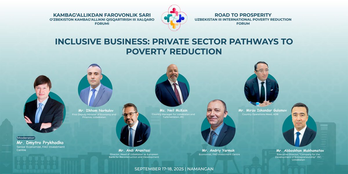 minecofinuz's tweet image. 👥 Forum doirasida "Inklyuziv biznes: xususiy sektor orqali kambag‘allikni qisqartirish yo‘llari" mavzusida panel sessiya o‘tkazildi

🌐 forumpr.imv.uz

#road_to_prosperity  #poverty_reduction

t.me/minecofinuz/12…