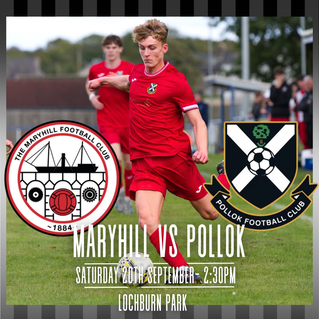 Back in action this week in the Scottish Communities Cup 

🆚Maryhill FC 
🏆Scottish Communities Cup  
🏟️Lochburn Park
📅Saturday 20th September
🕑2:30PM