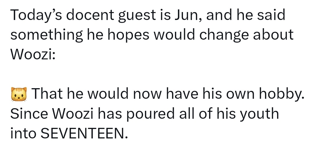 The same guy who said this about Woozi.. I cannot do this anymore 😭😭😭😭 I know how much Woozi means to Junhui..