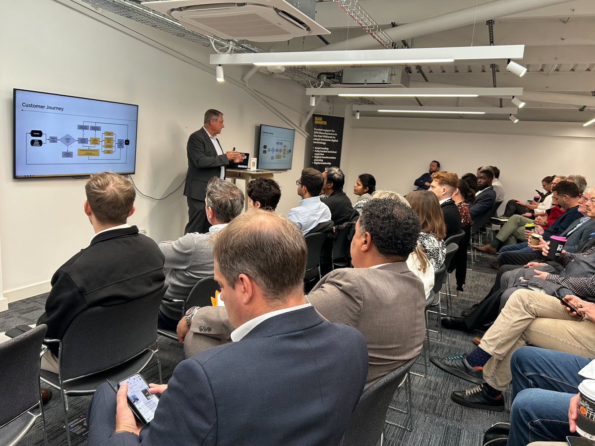 Thanks to everyone who joined our Technology Transfer Workshop today!

💡 Expert insights
📖 Real business stories
🛠 Practical takeaways

Want to see how we can support your business with digital internships, roadmaps &amp; grants? Visit madesmarter.uk/made-smarter-e…