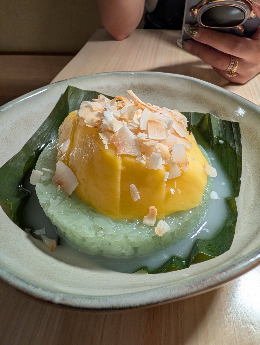 Went to a Thai place recently and got a Crab Fried Rice, Tumeric Crab Curry, and Mango Sticky Rice. They did not skimp out on the crab! Also Thai iced teas not pictured here. Can you tell we like our crab? Lol