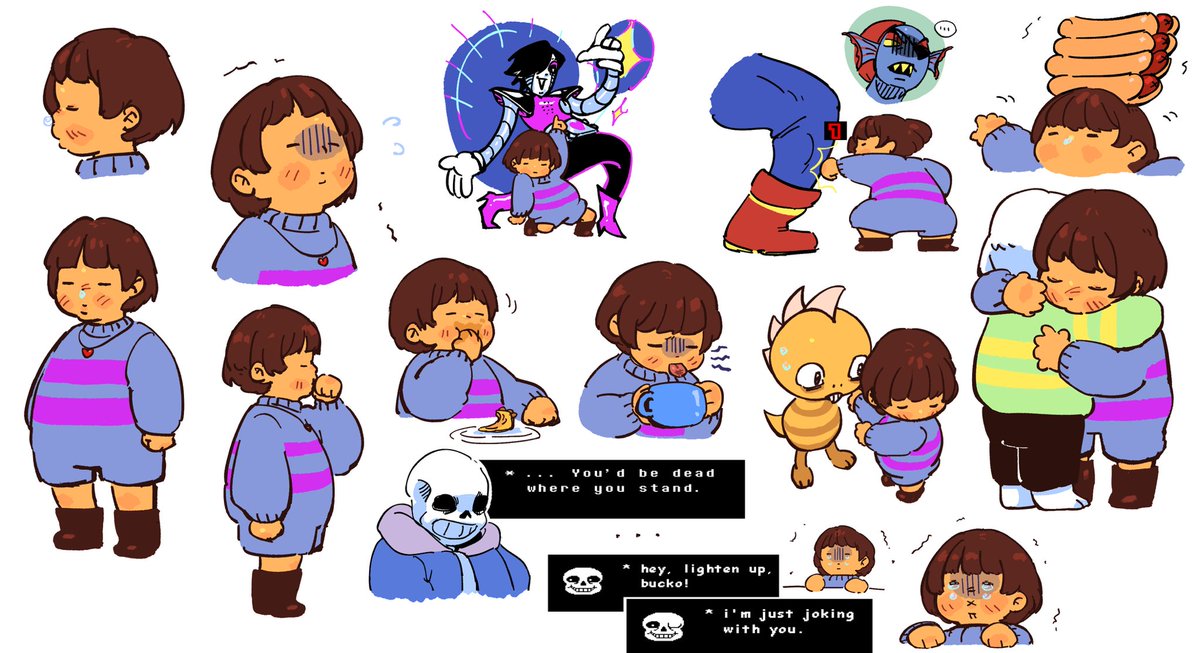 and one more for the road, i love you fat baby frisk #undertale10thanniversary