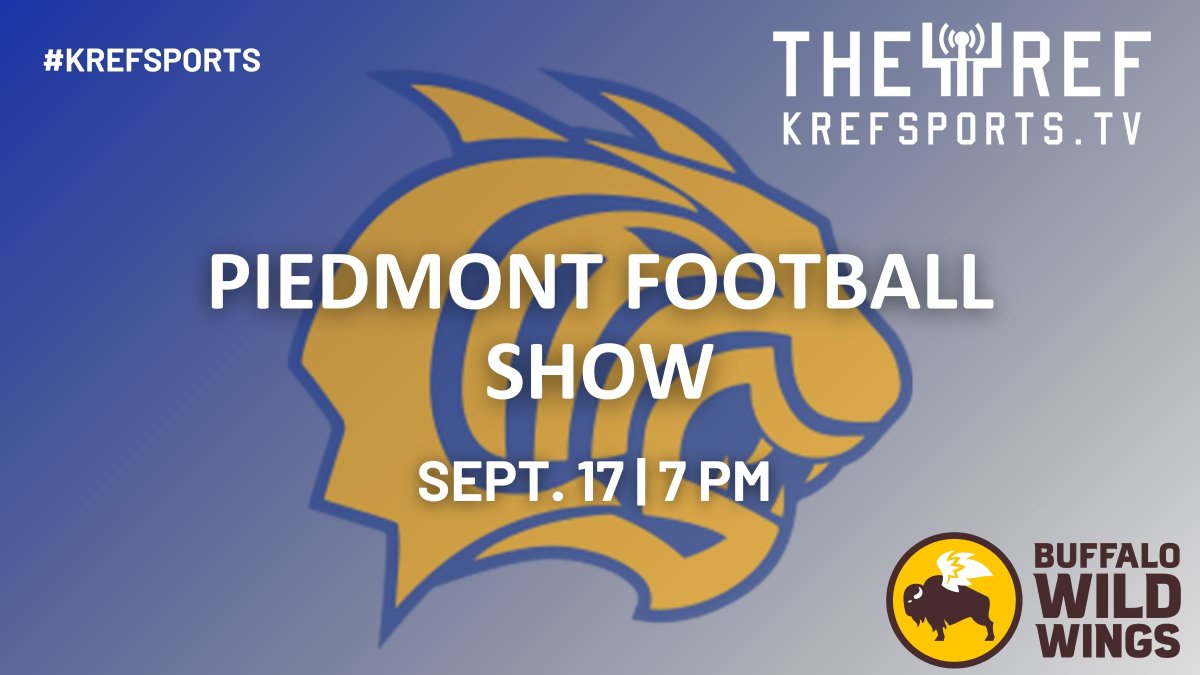 🏈 Piedmont Football Show 🏈

We will be at Buffalo Wild Wings on Ironstone Dr for the Piedmont Wildcats Football Show. Come see the Wildcats!

Starting at 7 PM, streaming on krefsports.tv/piedmont/