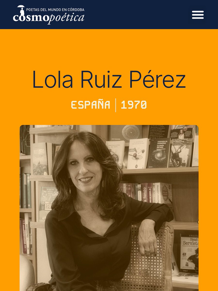 Nuestra compañera Lola Ruiz participará en la nueva edición de Cosmopoética con una lectura el próximo 2 de octubre en Córdoba. ¡Qué orgullosos estamos de ti, Lola!
