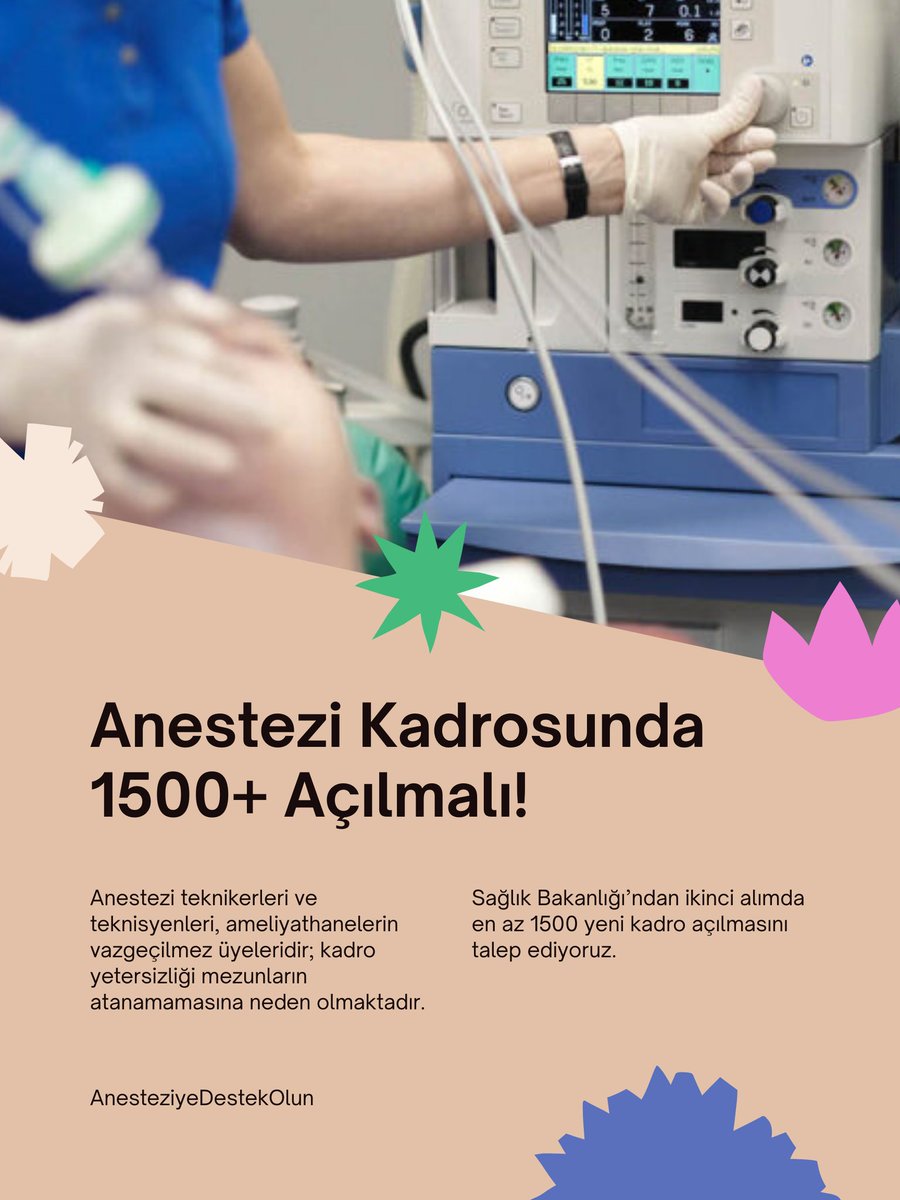 Her ameliyatta görünmez kahramanlarız.
Ama devletin gözünde görünmez olduğumuzu hissediyoruz.
Bizi de görün artık!
#AnesteziBilalBeyiBekliyor