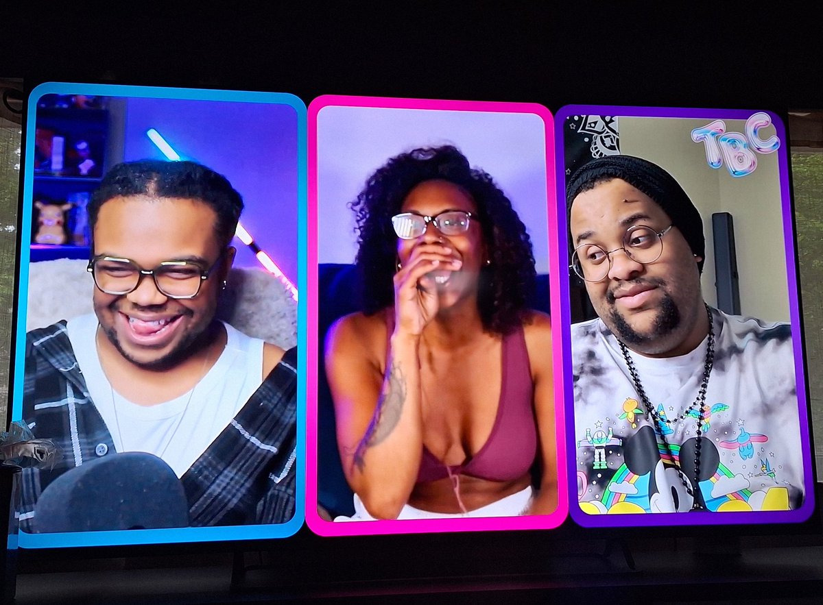 I had to test out the new big tv in the attic, go watch my friends new podcast episode 🤭 OUT NOW!! 

#thebasicchat