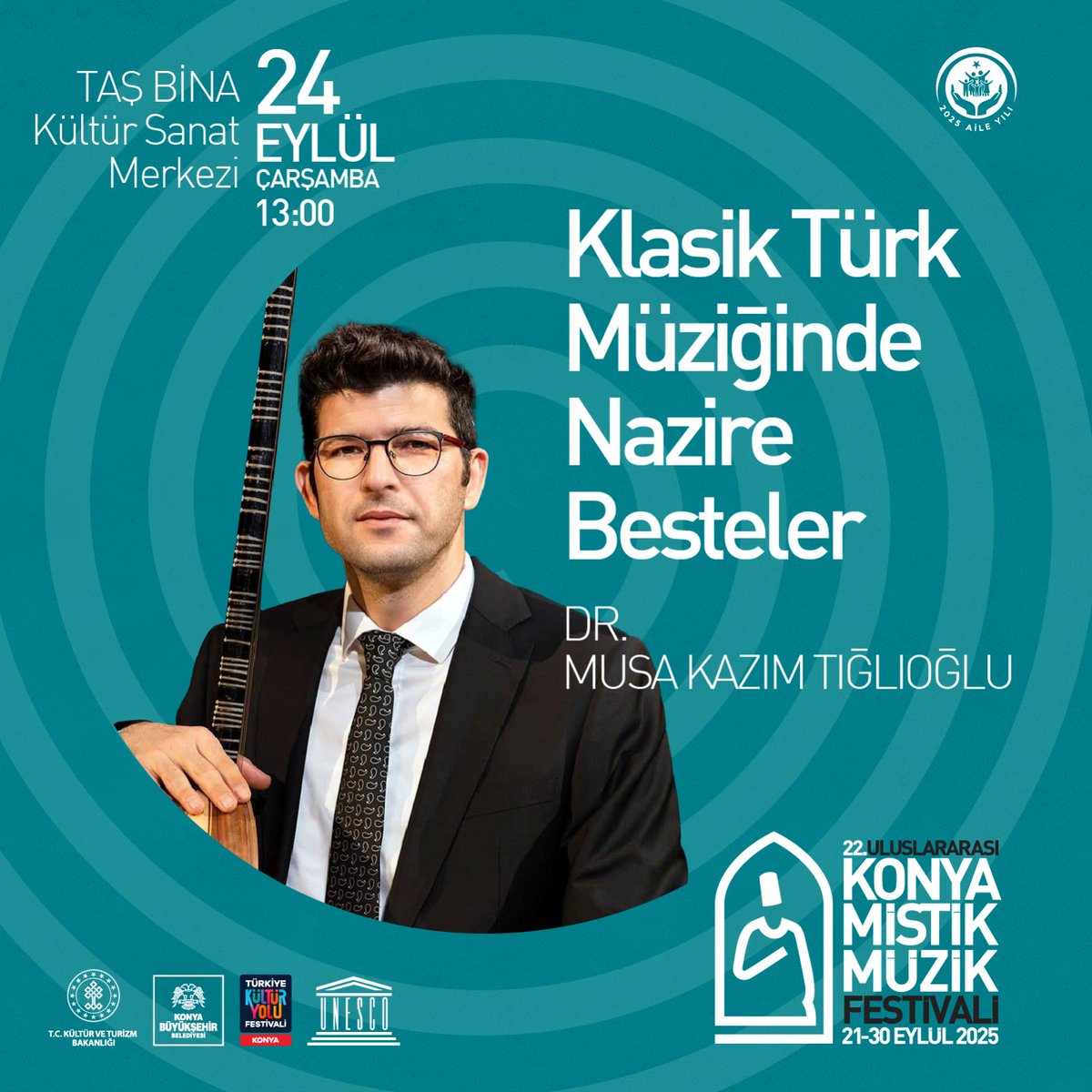 mkazimtiglioglu's tweet photo. 24 Eylül 2025 Çarşamba günü, Taş Bina Kültür Merkezi’nde yapacağım “Klasik Türk Müziğinde Nazîre Besteler” başlıklı sunumda, edebî bir tür olan nazîrenin mûsikîmizdeki yansıması, tarihçesi ve besteleme tekniği örnekler üzerinden ele alınacaktır.
Bütün mûsikî muhipleri davetlidir. https://t.co/CLeuWXhAhl