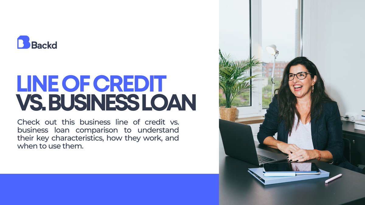 BackdBusFunding's tweet image. Business loans and lines of credit both fund expenses, growth, or inventory—but differ in eligibility, repayment, and structure. 

Learn which is right for you in our latest blog: na2.hubs.ly/y0SLxZ0. 

#LOC #BusinessFinance #AlternativeLending