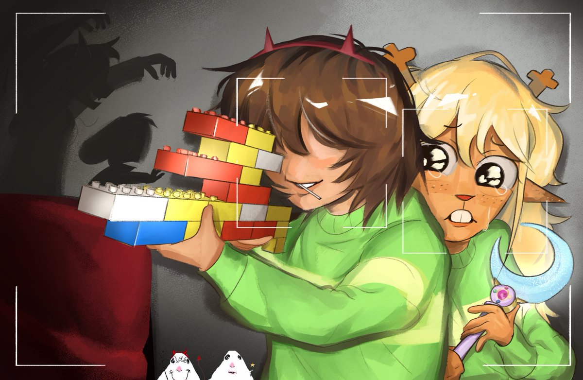 Mistery🌙🌟 comms open (@whatamistery) on Twitter photo her protector #kriselle #deltarune her protector #kriselle #deltarune