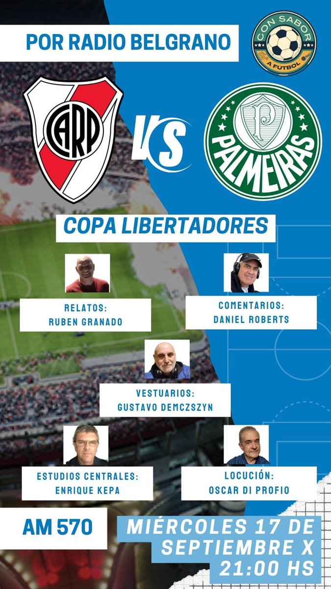 Copa Libertadores 
Por Belgrano AM 570