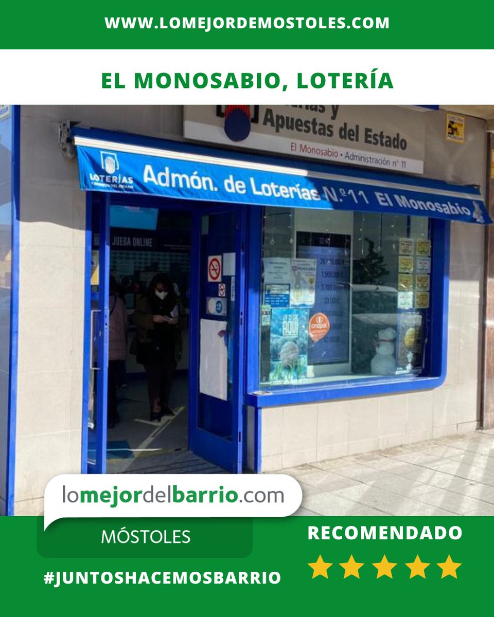 🎄✨ ¡𝐋𝐚 𝐢𝐥𝐮𝐬𝐢ó𝐧 𝐝𝐞 𝐥𝐚 𝐍𝐚𝐯𝐢𝐝𝐚𝐝 𝐲𝐚 𝐞𝐬𝐭á 𝐚𝐪𝐮í!⁣
En 𝐋𝐨𝐭𝐞𝐫í𝐚𝐬 𝐄𝐥 𝐌𝐨𝐧𝐨𝐬𝐚𝐛𝐢𝐨 puedes hacerte con tu décimo de 𝐋𝐨𝐭𝐞𝐫í𝐚 𝐝𝐞 𝐍𝐚𝐯𝐢𝐝𝐚𝐝 y empezar a soñar con brindis, alegría y… ¡El Gordo! 🍀💰⁣
⁣
No esperes al último momento,