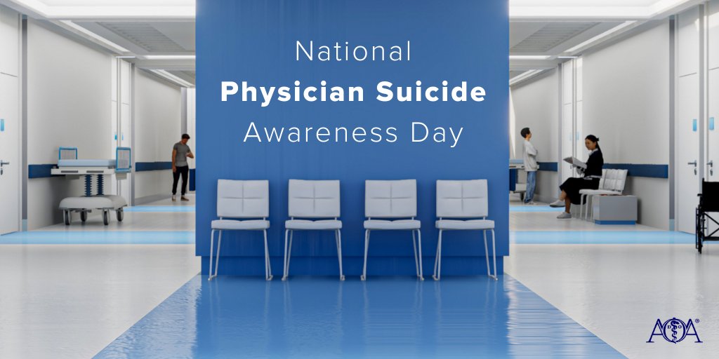 The U.S. loses an estimated 300 to 400 physicians to suicide each year. The AOA urges destigmatizing mental health care and reminds anyone struggling to call 988 or seek emergency help.
For additional resources visit AOA’s Wellness Toolkit: bit.ly/3VKQ5zV