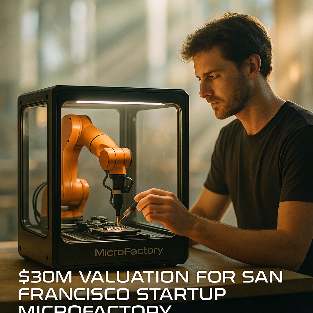 KryptonAi's tweet image. #SanFrancisco startup #MicroFactory hit a $30M valuation on a $1.5M pre-seed, showing a dog-crate-sized factory in a box where people guide robotic arms while #AI records and practices the motions in hours for precise, repeatable shop work.

It picks up tasks like circuit board…