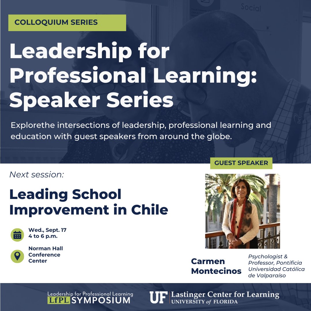 GlobalGators's tweet photo. π’ Join the Colloquium Series with Carmen Montecinos, Ph.D. from Chile π¨π±! Discover innovative approaches to school improvement. π«β¨
RSVP today! https://t.co/8iHckiEcYh
#UFIC #GlobalGators #UFCOE #Leadership #GlobalEducation https://t.co/G3FnahNLBX