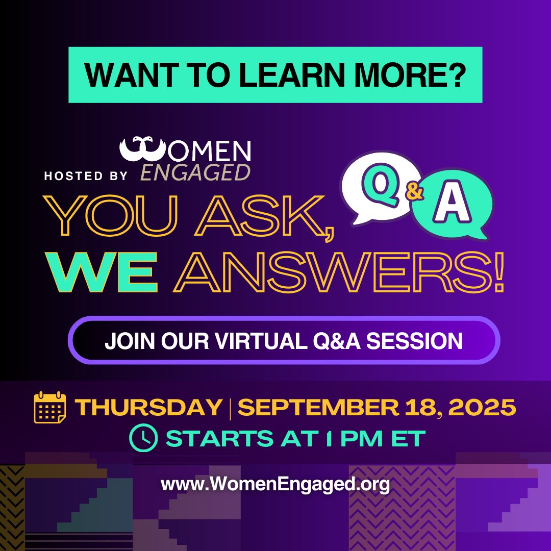Reparations = repair, restoration, justice. Let’s unpack history, impact &amp; action at #YAWA | Sept 18 | 1 PM EST. Got Qs? Tag <a href="/WomenEngaged/">Women Engaged</a> on IG!