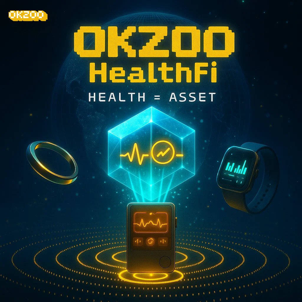 okzoo_app's tweet photo. The contours of global health are being redrawn at the nexus of AI, DePIN, and digital finance.
＃OKZOO is architecting a decentralized health data network in which well-being itself emerges as a recognized asset class. ✨ #HealthFi #AIOT https://t.co/oPAhaQmbO5