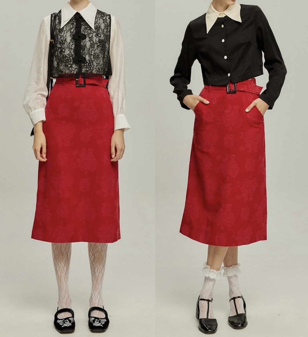 9月18日(木)新作販売開始 《貴妃椅に身を沈めて》Skirt/Red ベルト付き