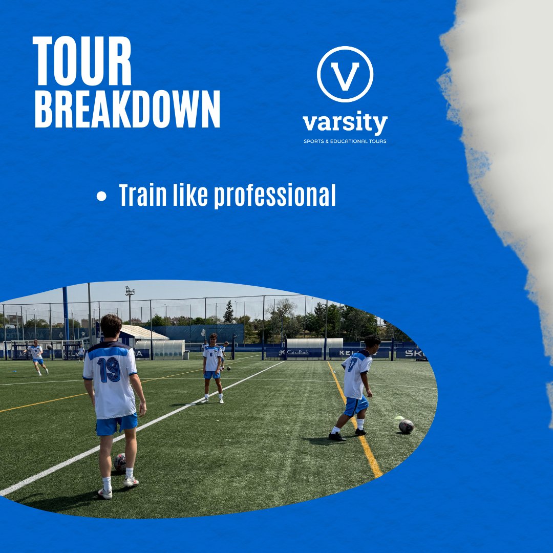 ✨ Tour Breakdown ✨

What does a typical itinerary include? 👇

⚽ Practice with pro coaches any sport
🏟 Stadium tours &amp; competitive games
📚 Cultural &amp; educational experiences
🌍 Exploring cities with local guides
🎉 Team bonding moments everywhere