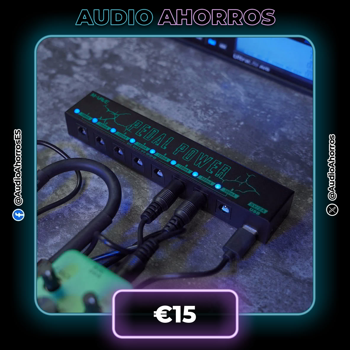 AudioAhorros's tweet image. ¡ENERGÍA ILIMITADA! ⚡️🔌

🔌 M-VAVE PEDAL POWER 10 Salidas CC Aisladas 9V
💶 €15

🔗 s.click.aliexpress.com/e/_opIzbXh

#PedaleraDeGuitarra #EfectosDeGuitarra #FuenteDeAlimentacion